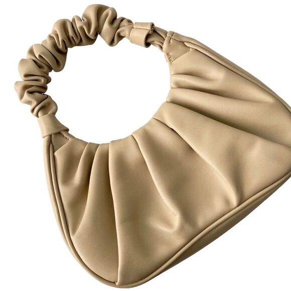 NEW Vintage Vibe Y2K Scrunchie Shoulder Bag Urban Khaki in One Size - Picture 4 of 8